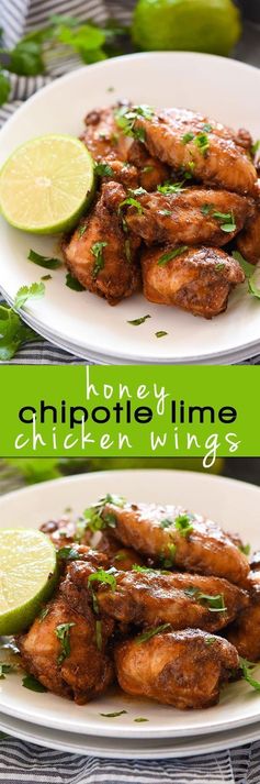 Honey Chipotle Crispy Baked Wings