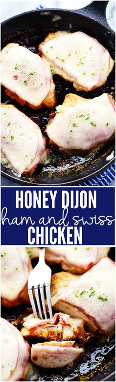 Honey Dijon Ham and Swiss Chicken