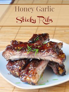 Honey Garlic Sticky Ribs