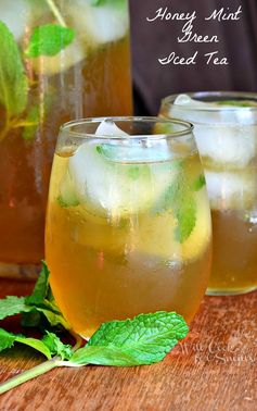 Honey Mint Green Iced Tea