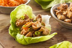 Honey Sesame Chicken Lettuce Wraps