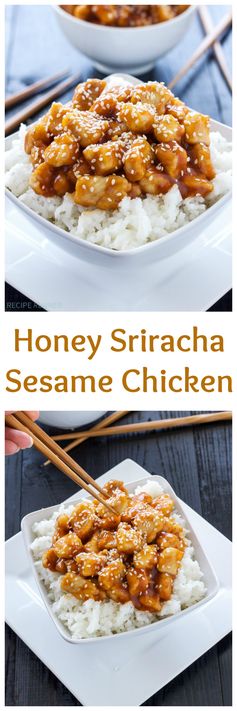 Honey Sriracha Sesame Chicken