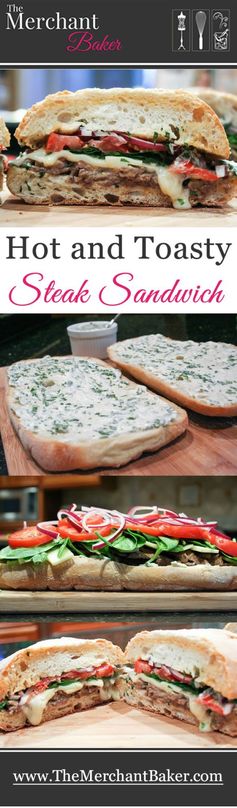 Hot and Toasty Steak Sandwich