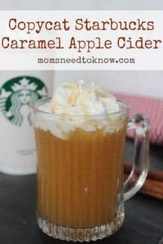 Hot Apple Cider Recipe | Copycat Starbucks Caramel Apple Cider