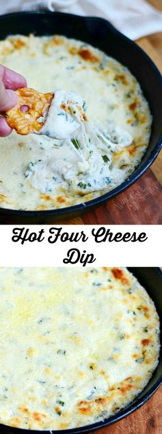 Hot Four Cheese Dip | Progressive Dinner