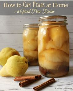 How to Can Pears + Spiced Pear Canning