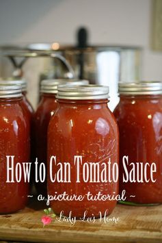 How to Can Tomato Sauce