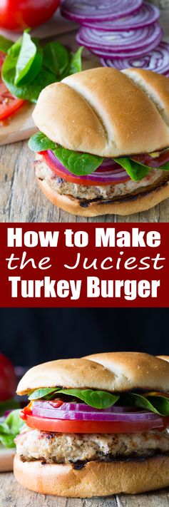 How to Make A Juicy Grilled Turkey Burger