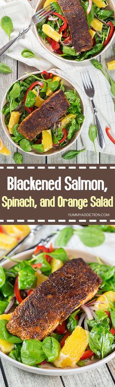 How to Make Blackened Salmon + A Delicious Salad