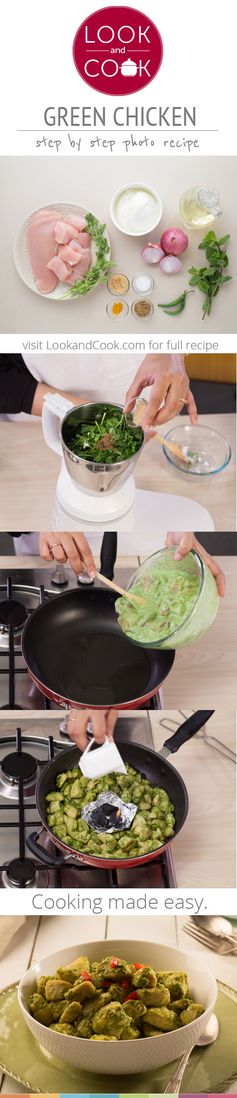 How to make green chicken