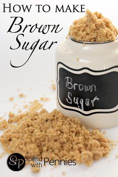 How to Make Homemade Brown Sugar (2 Ingredients!!