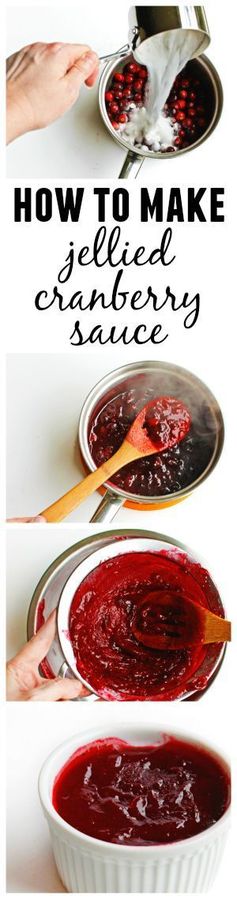 How to make jellied cranberry sauce