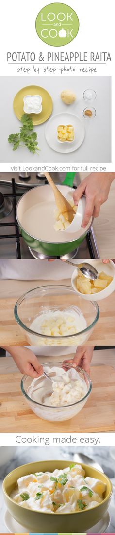 How to make potato & pineapple raita