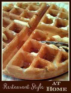 How To Make Restaurant Style Homemade Belgian Waffles