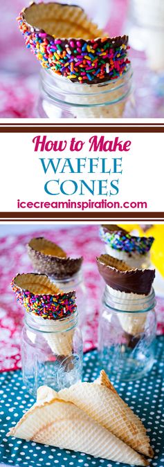 How to Make Your Own Waffle Cones and Bowls