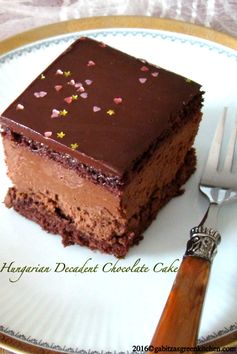 Hungarian Decadent Chocolate Cake