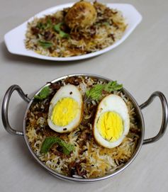 Hyderabadi Egg Biryani Recipe, Egg Dum Biryani