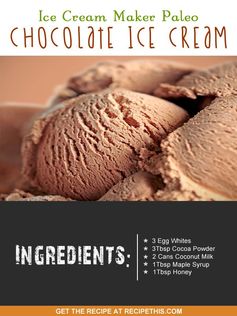 Ice Cream Maker Paleo Chocolate Ice Cream