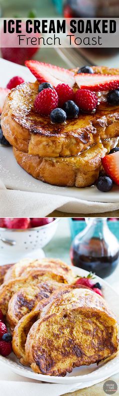 Ice Cream Soaked French Toast