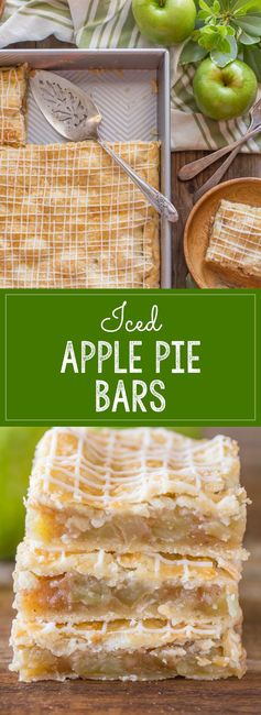 Iced Apple Pie Bars