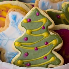 Iced Holiday Sugar Cookies