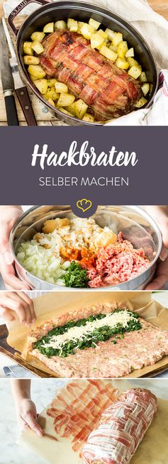 Ich glaub‘ es hackt – so schnell und einfach bereitest du Hackbraten zu