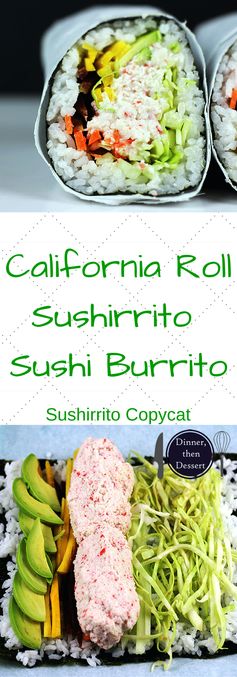 Imitation Crab California Roll Burrito