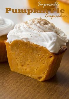 Impossible Pumpkin Pie Cupcakes