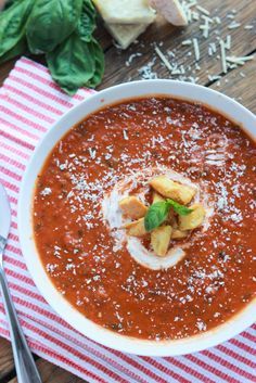 Ina Garten's Roasted Tomato Basil Soup