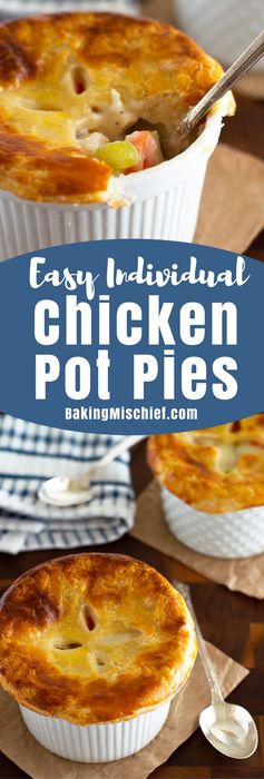 Individual Chicken Pot Pies for Two