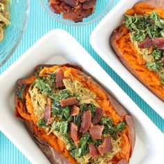 Instant Pot AIP Pulled Pork Loaded Sweet Potatoes