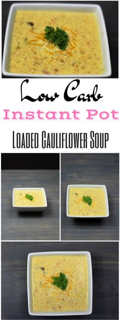 Instant Pot Loaded Cauliflower Soup