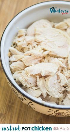 Instant Pot Shredded Chicken Breasts from Frozen