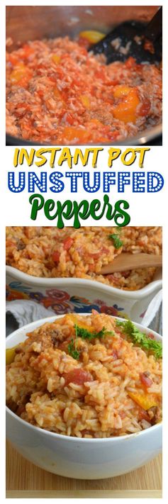 Instant Pot Unstuffed Peppers