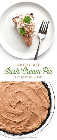 Irish Cream Chocolate Pie