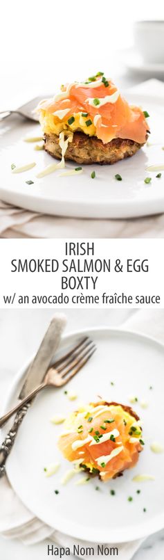 Irish Smoked Salmon and Egg Boxty