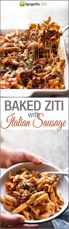 Italian Baked Ziti with Sausage