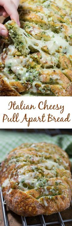 Italian Cheesy Pull Apart Bread