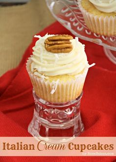 Italian Cream Cheese Cupcakes