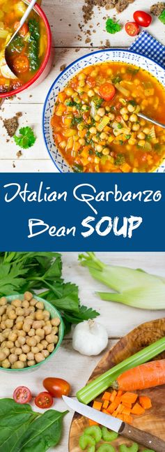 Italian Vegan Garbanzo Bean Soup