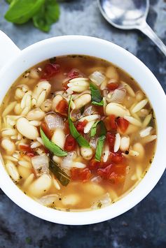 Italian White Bean & Orzo Soup