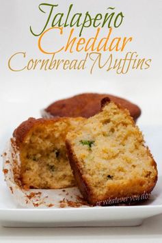 Jalapeno Cheddar Cornbread Muffins