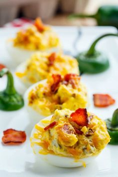 Jalapeno Popper Deviled Eggs