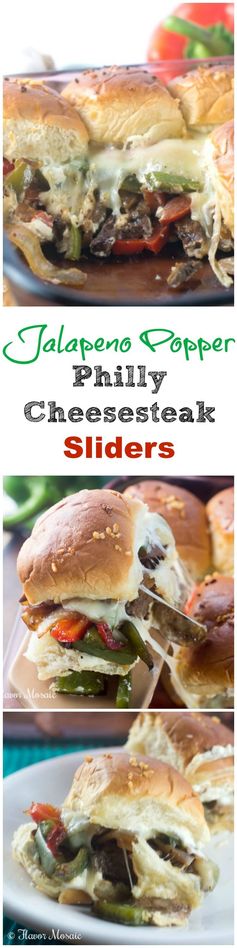 Jalapeno Popper Philly Cheesesteak Sliders