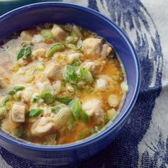 Japanese Chicken-Scallion Rice Bowl