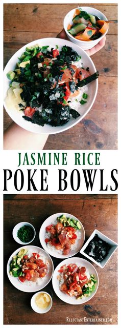 Jasmine Rice Poke Bowls