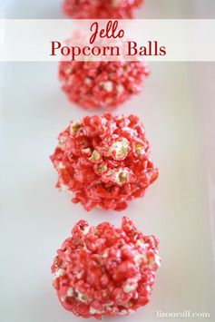 Jello Popcorn Balls