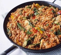 Jollof rice with chicken