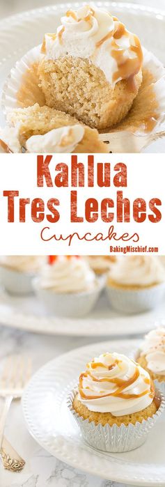 Kahlua Tres Leches Cupcakes