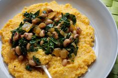 Kale and Black-Eyed Peas With Smoky Grits